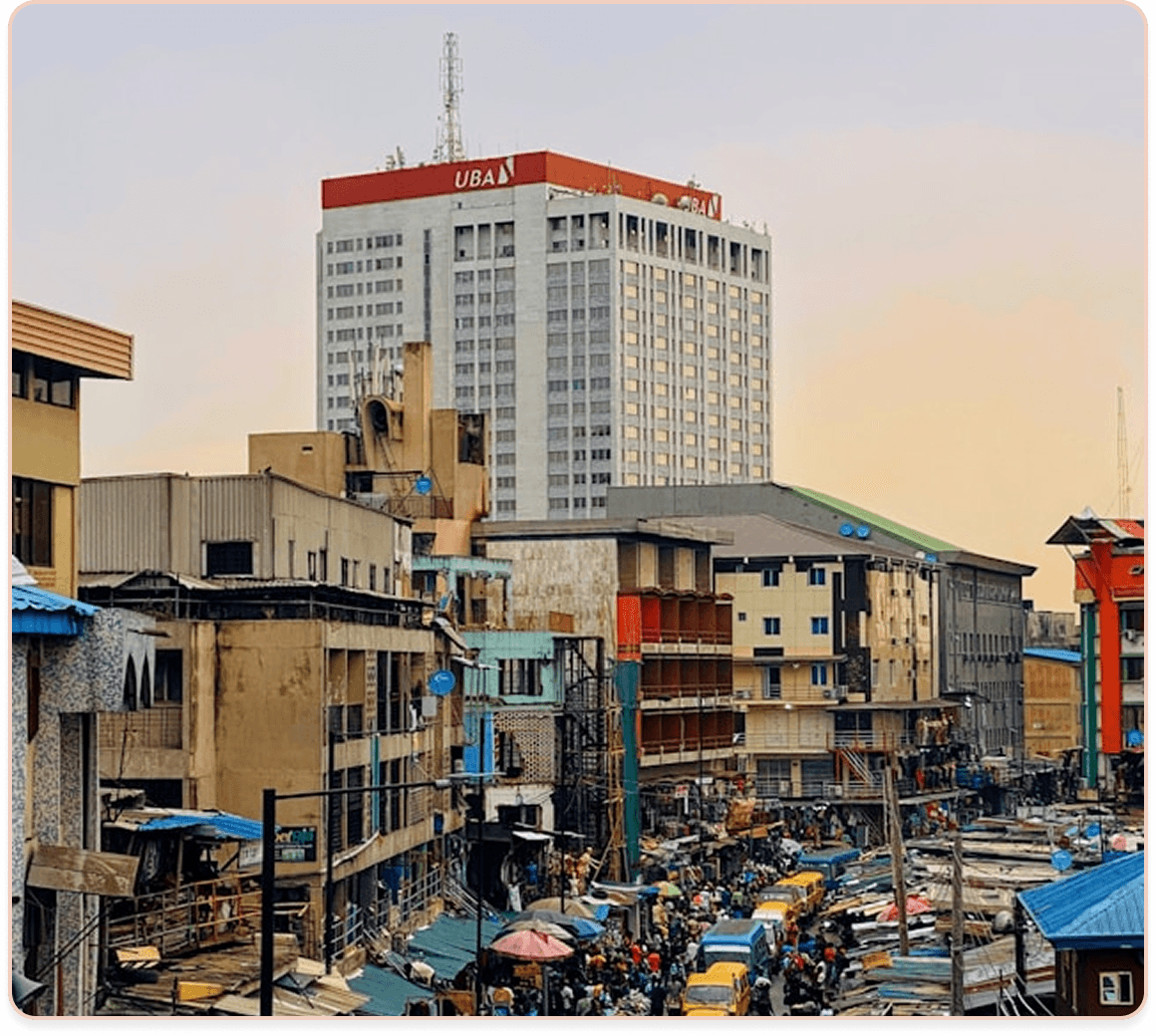 African commerce scene