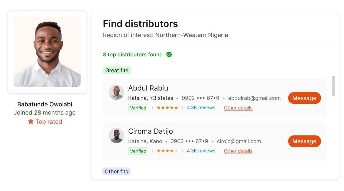 Discover and manage new distributors